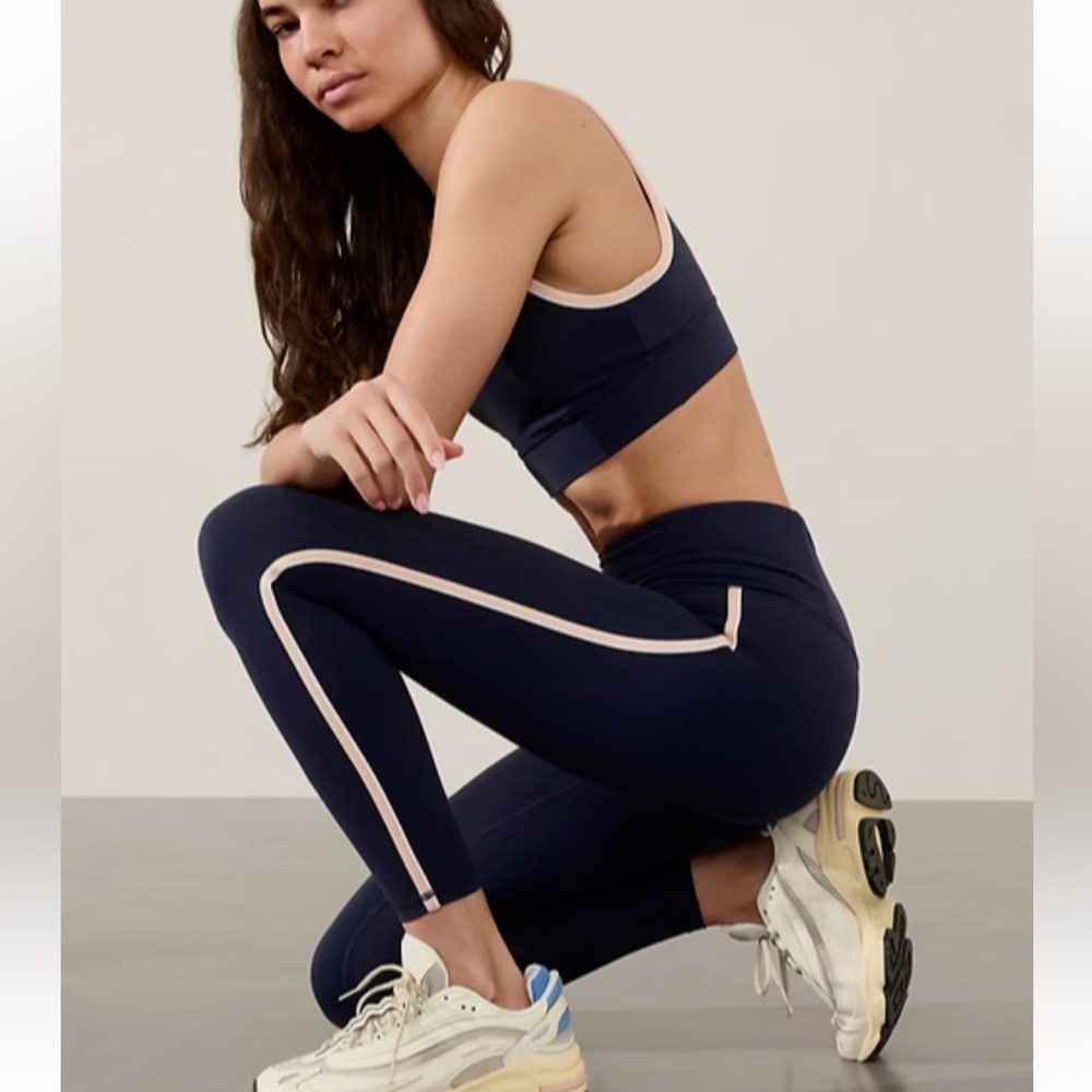 Athleta Elation Ultra High Rise Piping Leggings